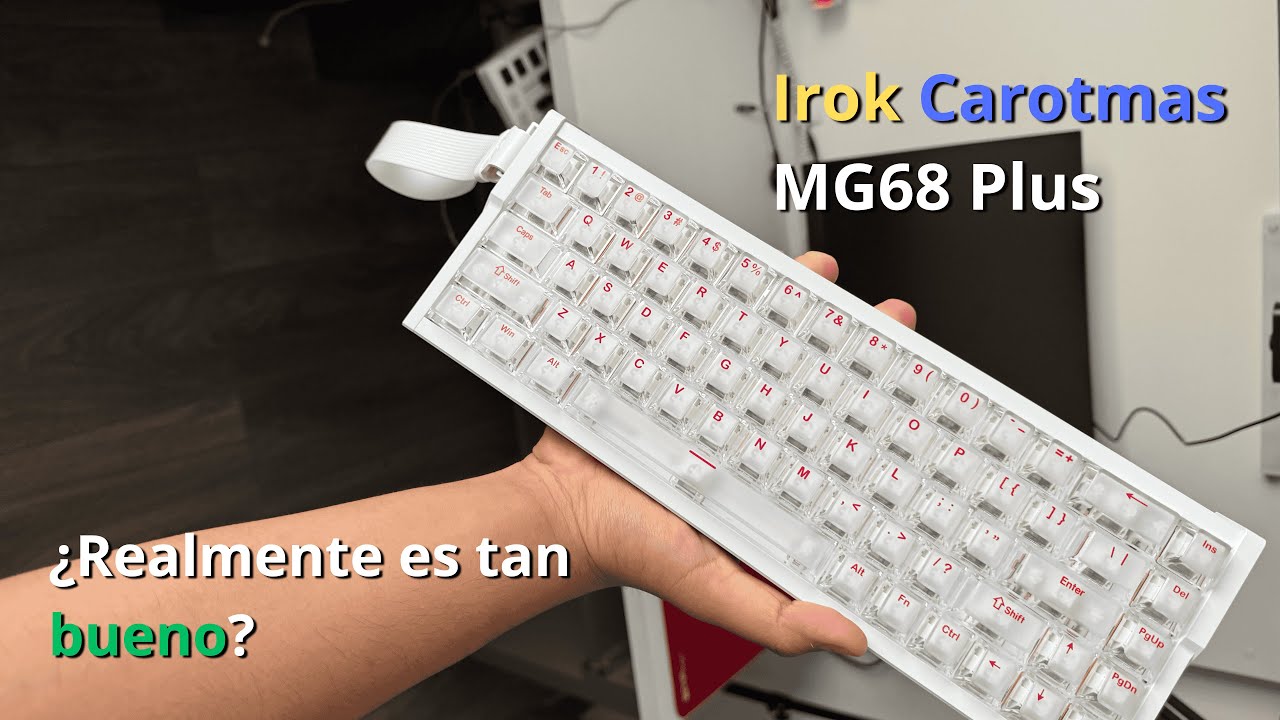 Este es El MEJOR TECLADO BARATO MÁS RÁPIDO para ESTE 2025 - Irok Carotmas MG68 Plus review