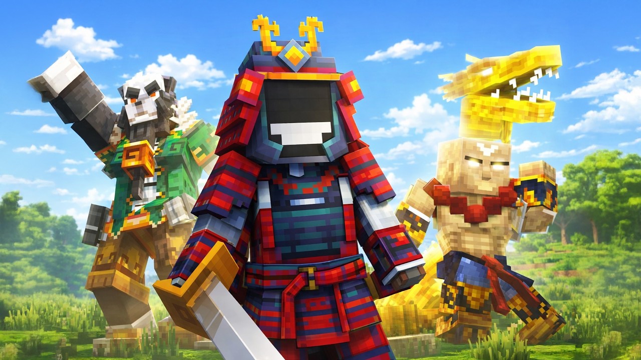 Devin SAMURAI REAL pe Minecraft...