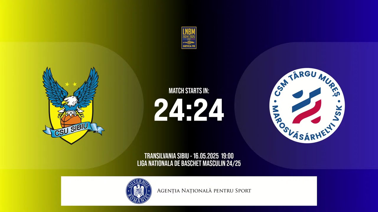LNBM Getica 95 2024-2025: BC CSU Sibiu - CSM Târgu Mureș (Places 9-12, Game 2)