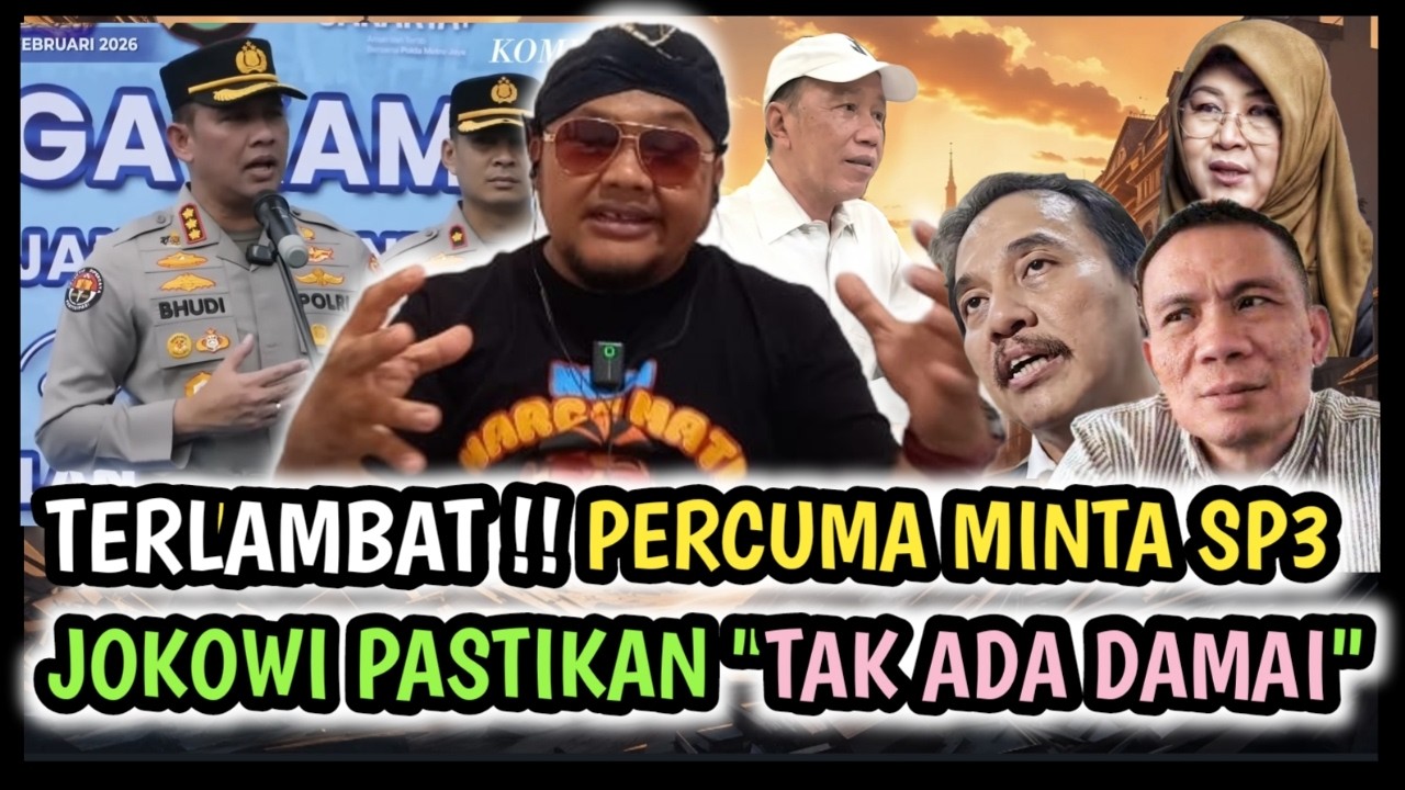 TERLAMBAT !! PERCUMA MINTA SP3 . JOKOWI PASTIKAN TAK ADA DAMAI 😡