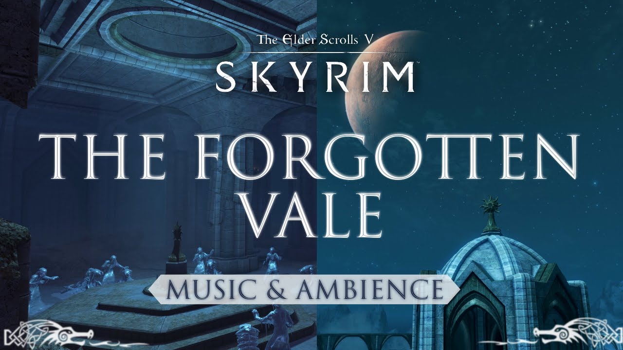 The Forgotten Vale | Relaxing Skyrim Music & Ambience | Forests, Mountains, Rivers | 3 Hours
