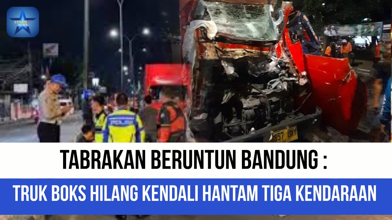 Kecelakaan Beruntun 4 Kendaraan di Soekarno Hatta Bandung, 2 Orang Luka-Luka