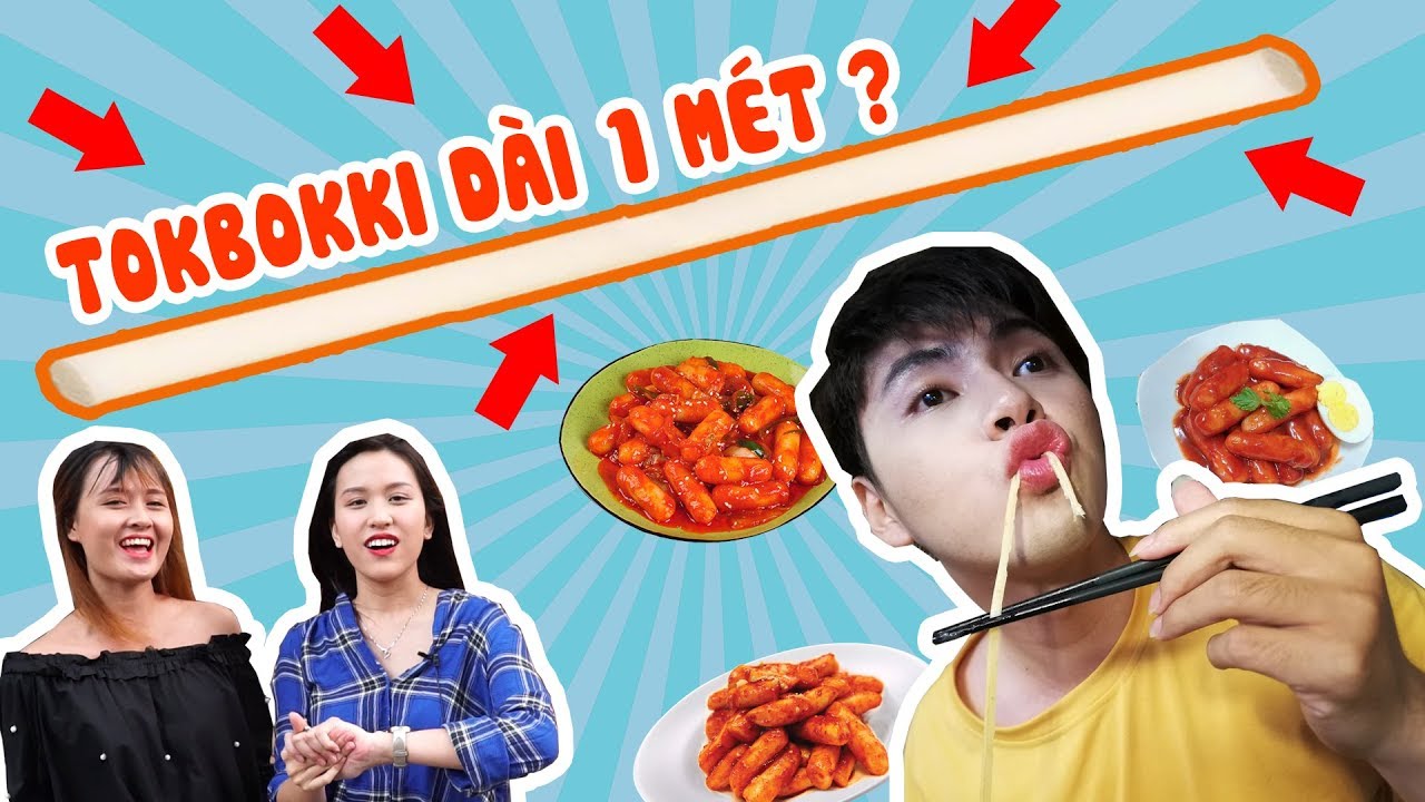 HÔM NAY ĂN GÌ - TOKBOKKI KÉO DÀI TẬN CẢ MÉT CỰC LẠ & NGON TỪ ÔNG CHỦ HÀN QUỐC