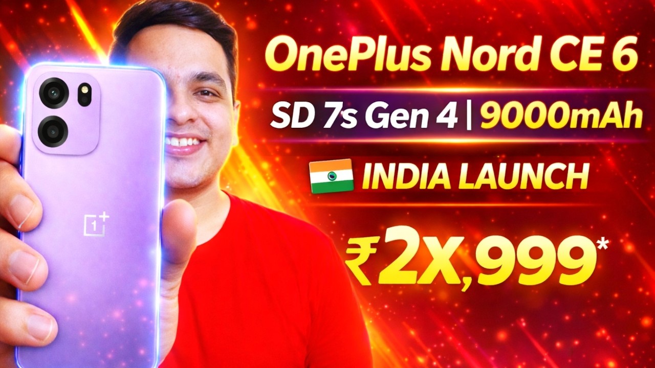 OnePlus Nord CE 6 is Here With 9000mAh Biggest Battery 🔥 OnePlus Nord CE 6 Price in India & Features
