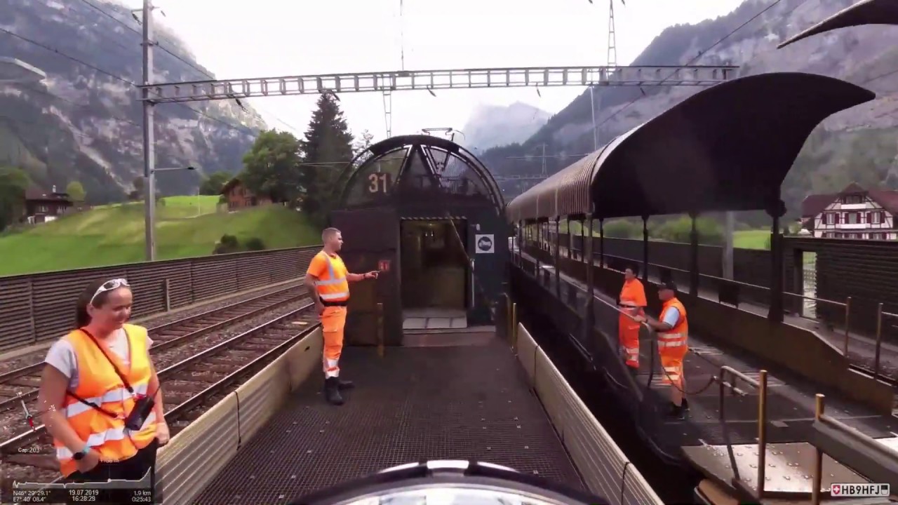 Biking to Kandersteg and boarding in Loetschberg Train