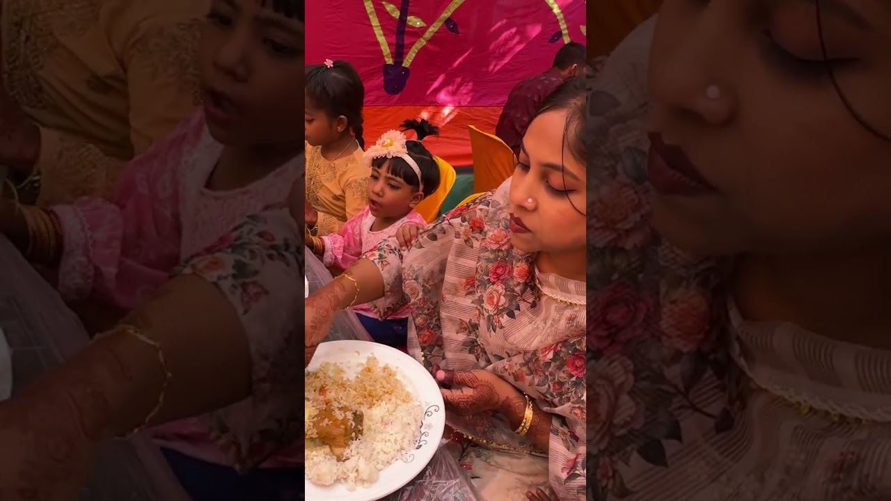 বিয়ে বাড়ির খাবার শেষ বল্গ 😍 #everyone  #fouryourpag  ##youtube 