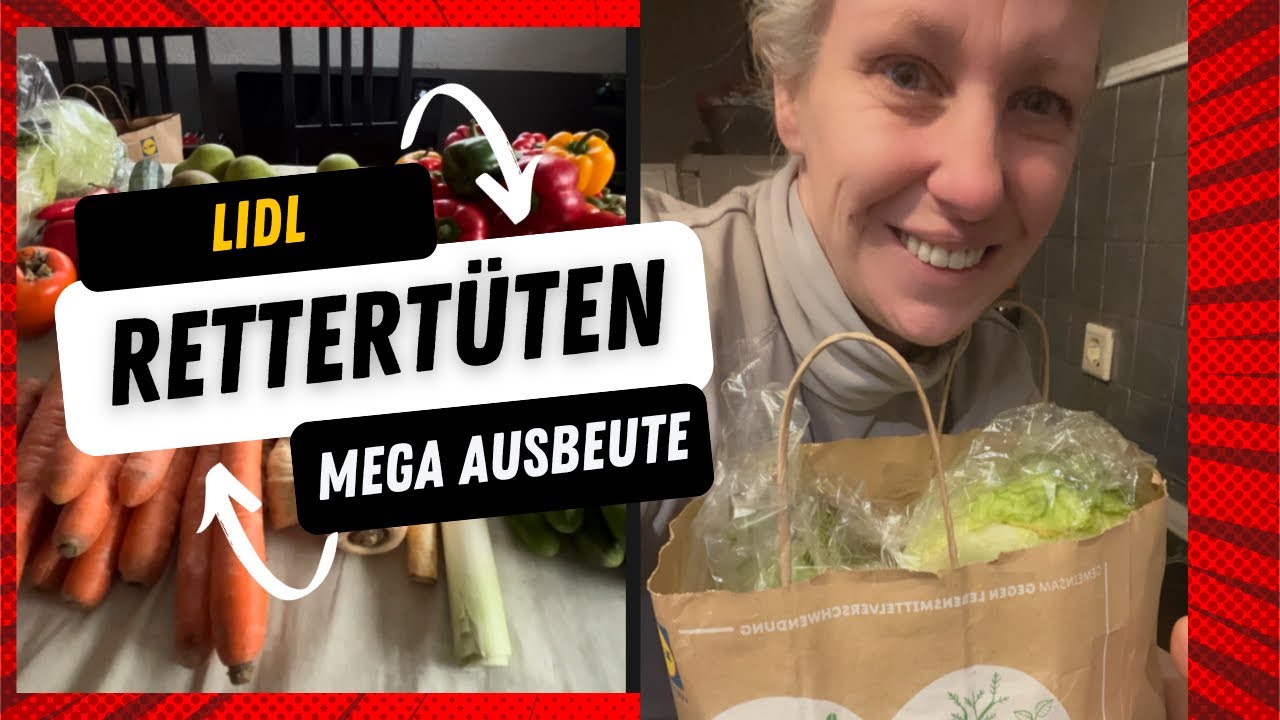 2 Lidl Retter Tüten mit Mega Inhalt