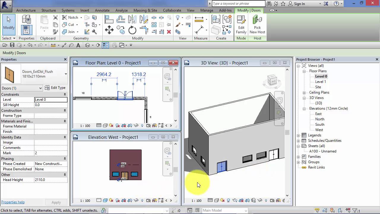 Module 2: Unit 5: Revit Architecture: The Drawing Area