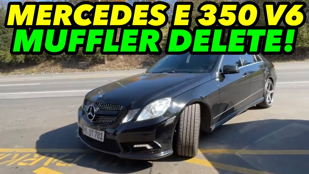 2011 Mercedes E 350 3.5L V6 Dual Exhaust w/ Muffler Delete!