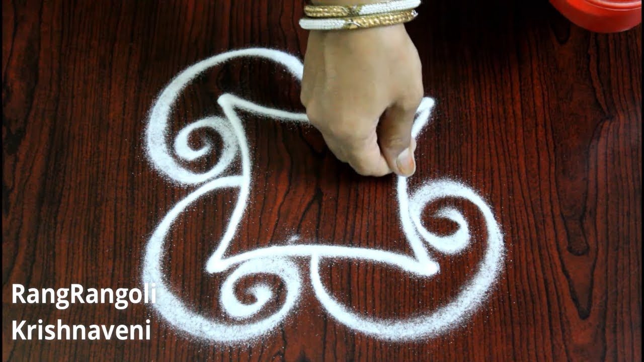 Easy 2*2 dots Kolam Designs | Latest Muggulu | Simple Small Daily Rangoli | RangRangoli
