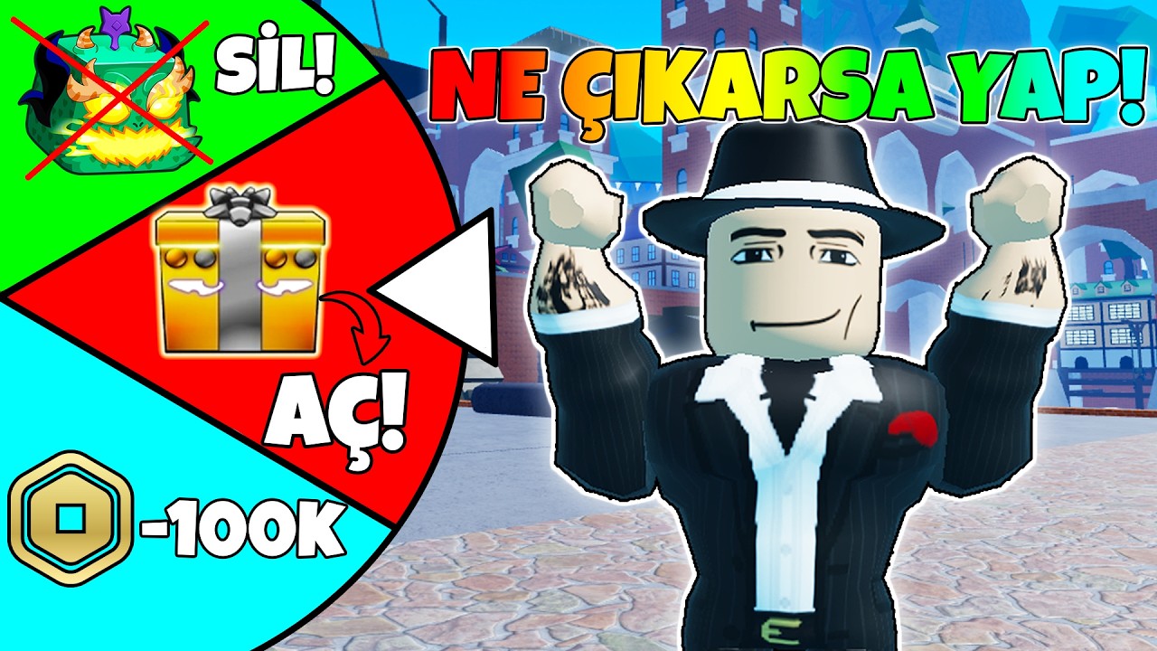ÇARKTAN NE ÇIKARSA YAPMAK ZORUNDAYIM! 😱 | Blox Fruits Türkçe