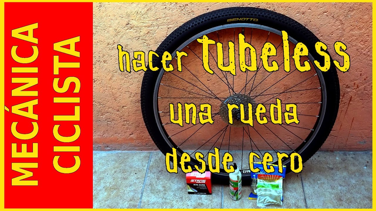 Haz tubeless tus ruedas por poco dinero y olvídate de los pinchazos