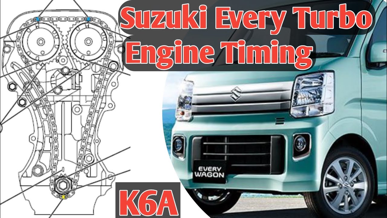 Suzuki Every Wagon Turbo k6A Engine Timing Fitting Method By Raja Auto