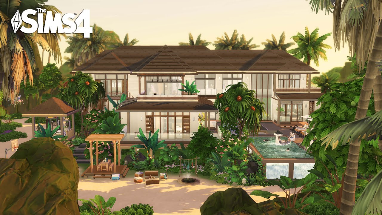 CELEBRITY Vacation Villa | Luxury Interior | The Sims 4 | No CC | Stop Motion Build