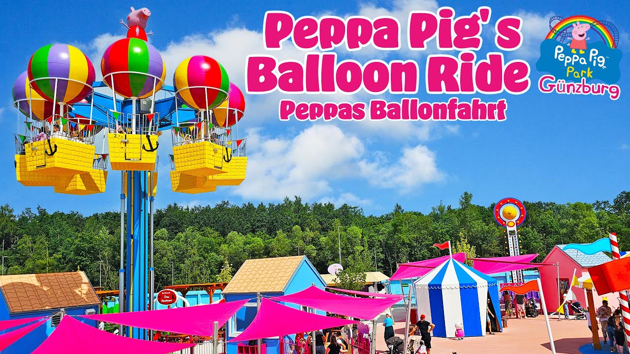 Peppa Pig’s Balloon Ride at Peppa Pig Park Günzburg Germany (June 2024) [4K]