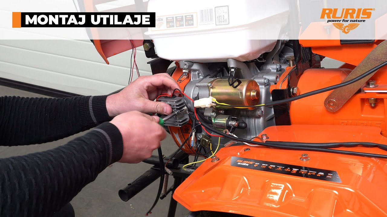 Film montaj cabluri motosapatoare profesionala RURIS 918K / RURIS 918ACC