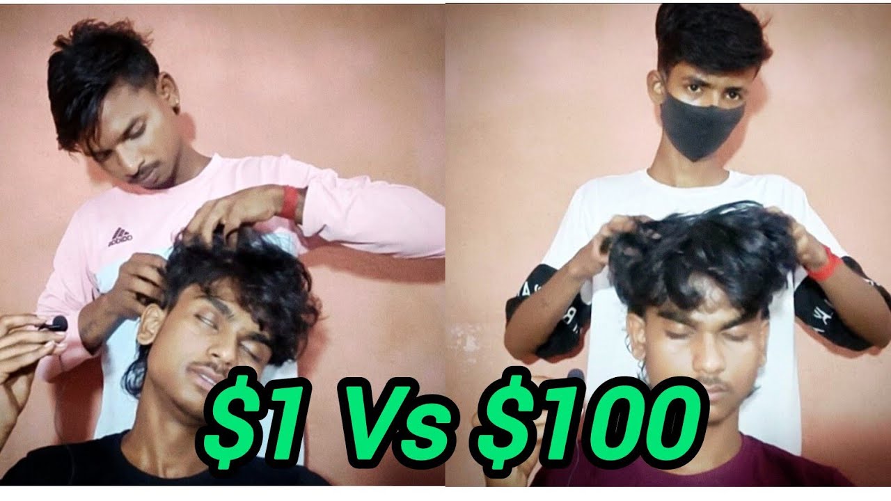 $1 Vs $100 Head Massage [ ASMR ]