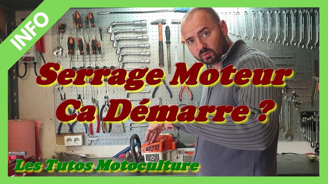Serrage Moteur , Ca démarre ? ( Stihl hs 45 )