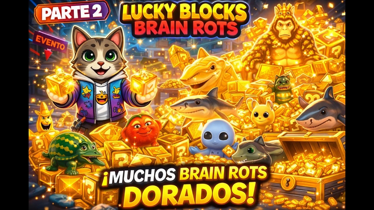 EVENTO DE SERVIDOR 😱 ¡CONSEGUIMOS LOS BRAIN ROTS MÁS VALIOSOS! 💰 Lucky Blocks Brain Rots PARTE: 2