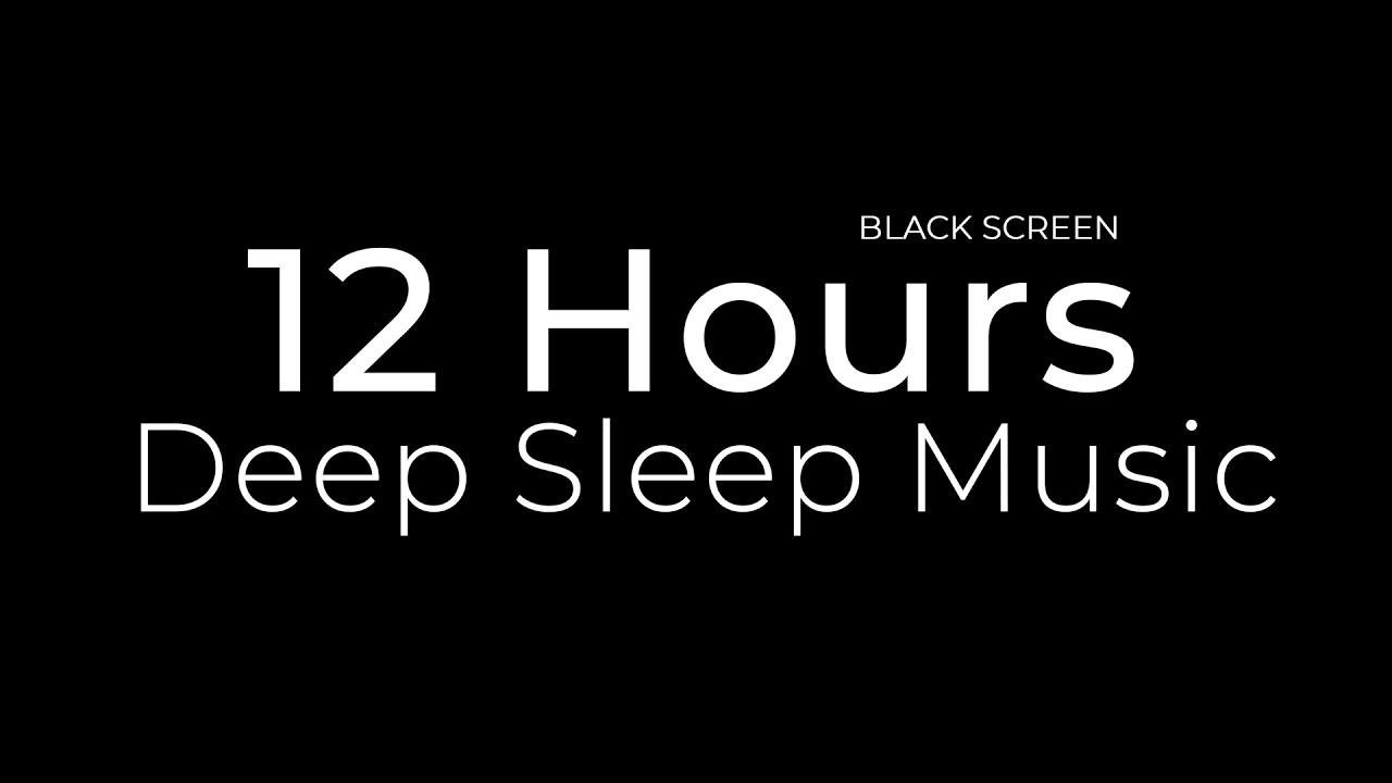 12 Hours Black Screen for Deep Sleep, Insomnia Relief & Meditation