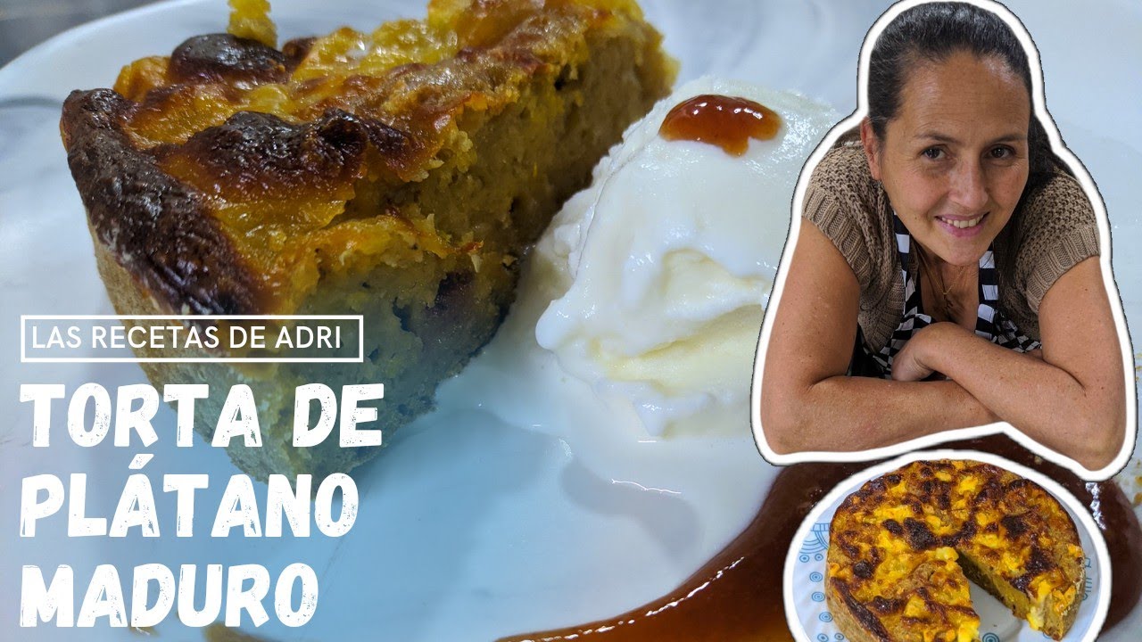 TORTA DE PLÁTANO MADURO CON BOCADILLO Y QUESO GRATINADO | Tortas y postres con Las recetas de Adri