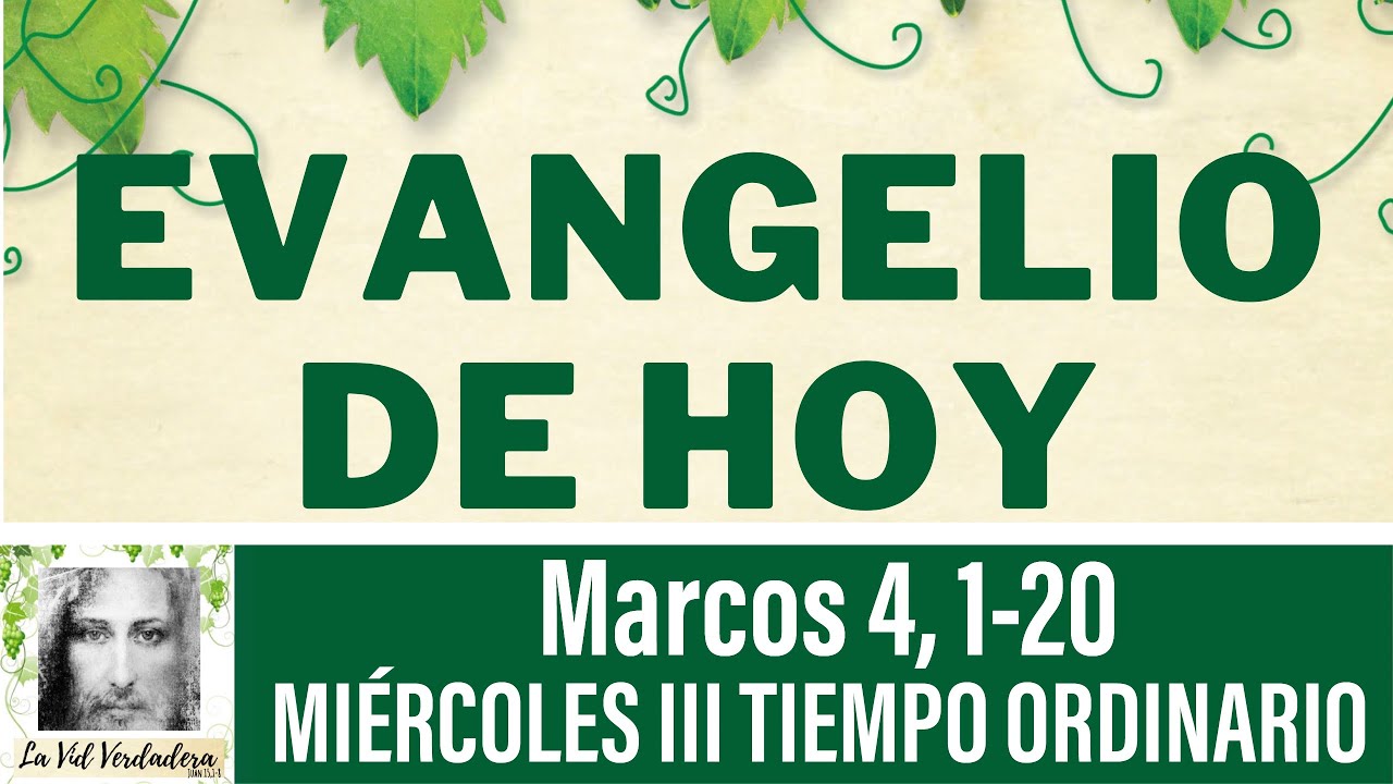 Marcos 4, 1-20 | EVANGELIO DE HOY MIÉRCOLES ENERO 28, 2026 | @lavidverdadera820 