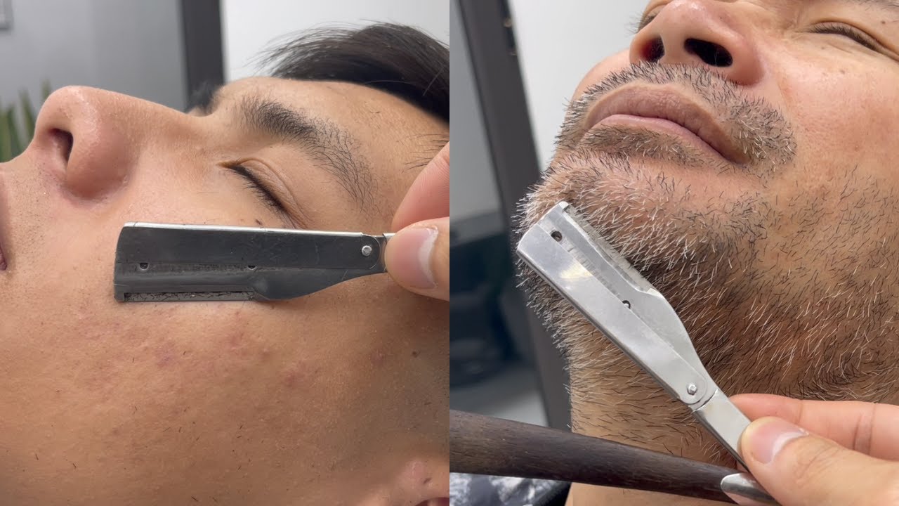 ASMR 🤯 FOR A GOOD SLEEP 🧔 1 HOUR SHAVING BEARDS AND DEAD SKIN FOR MAN | SHAVING ASMR EP512.1