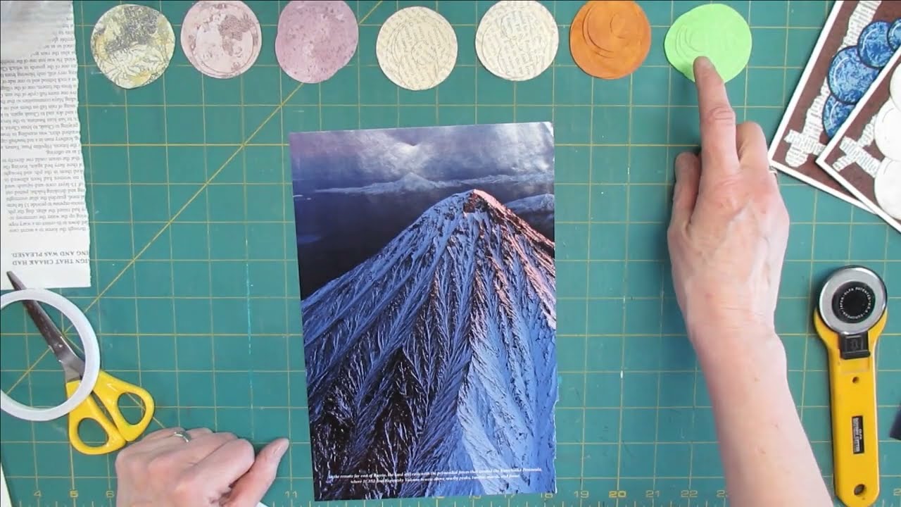 Making a Card Using Magazine Page
