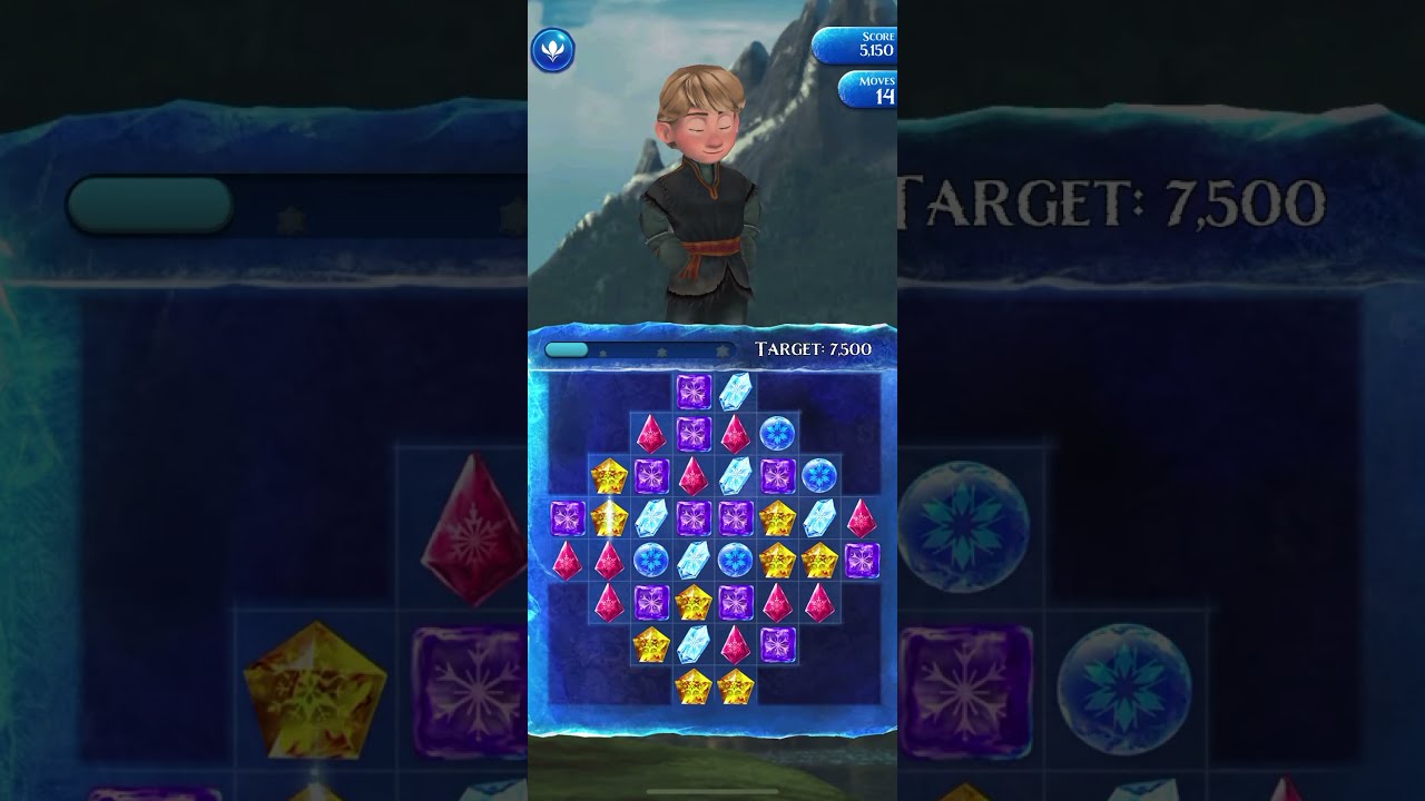 Disney Frozen Free Fall #level 3