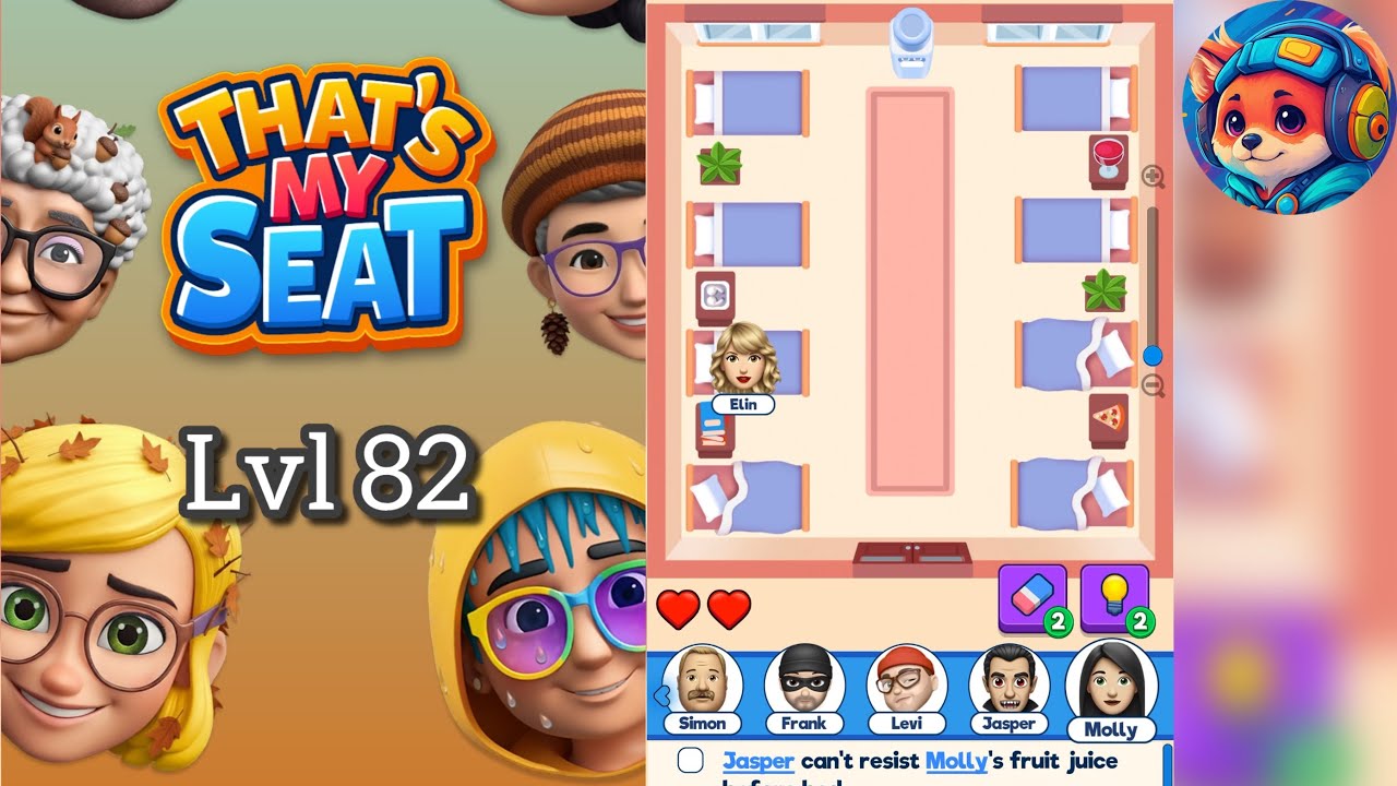 That’s My Seat – Level 82 Walkthrough & Answer | Mobile Logic Puzzle Game 