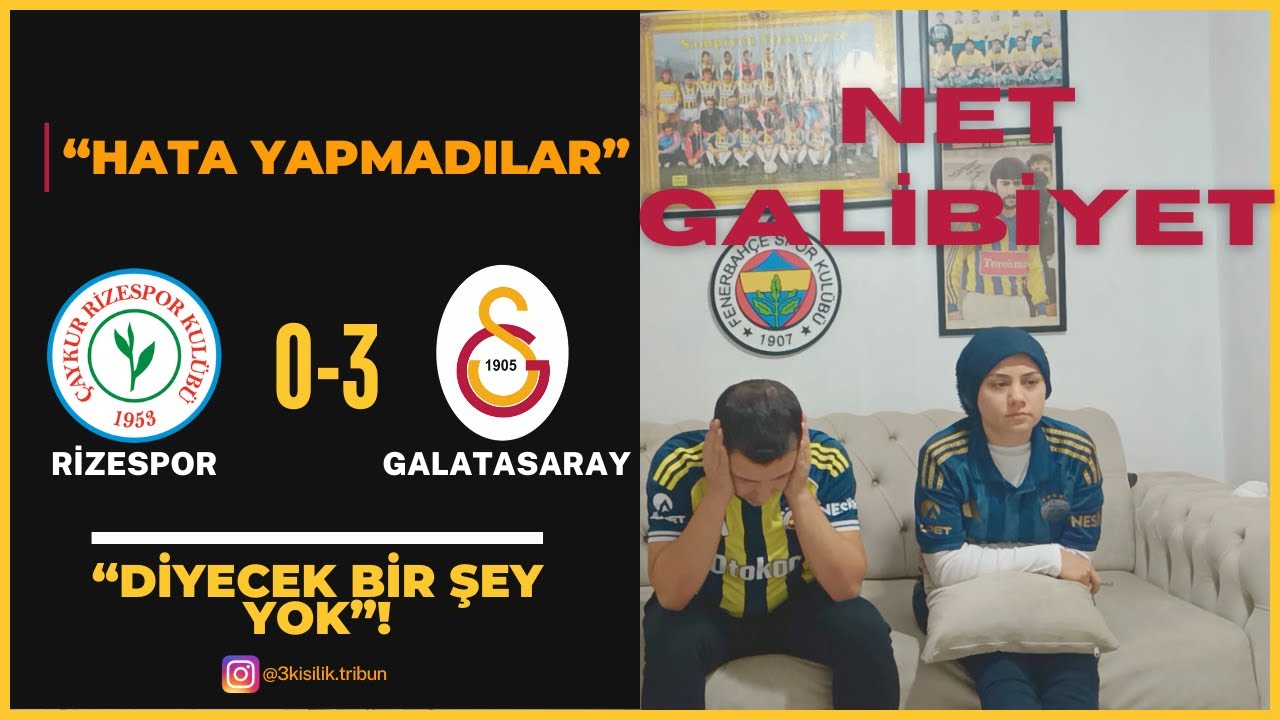 Galatasaray Hata Yapmadı. | Rizespor–Galatasaray 0-3 Tepki” #galatasaray #rizespor #süperlig #tepki