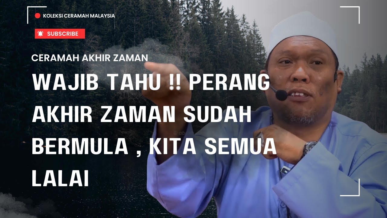 WAJIB TAHU ‼️PERANG AKHIR ZAMAN SUDAH BERMULA , KITA SEMUA LALAI - USTAZ AUNI