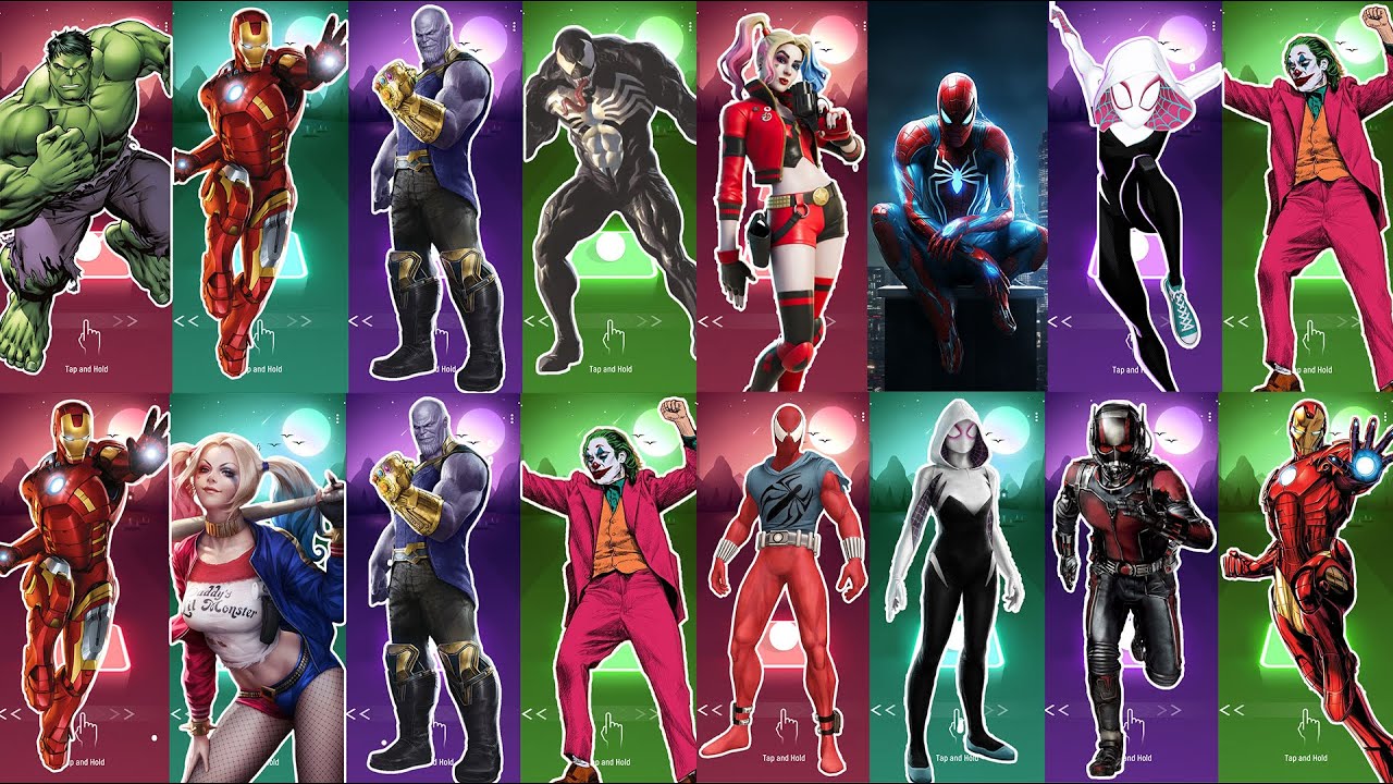 Tiles Hop SuperHero, MEGAMIX ВСЕ ГЕРОИ