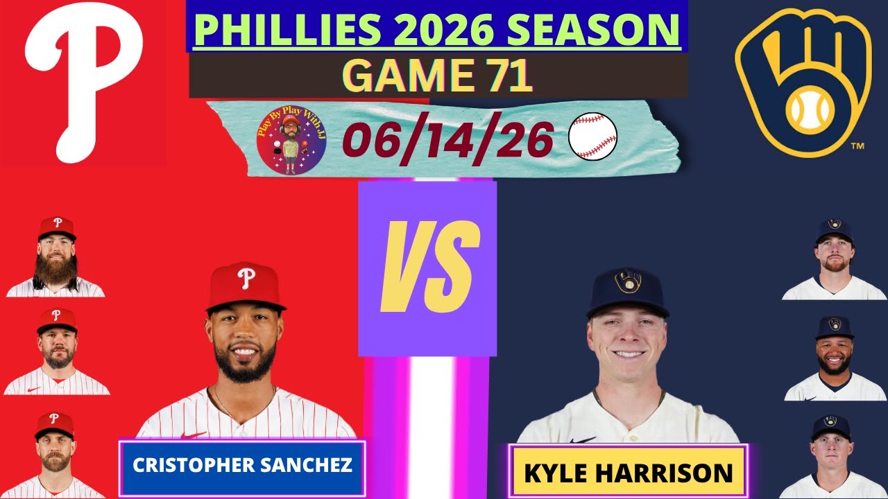Philadelphia Phillies @ Milwaukee Brewers LIVE 3D Mode | Radio-Style Play-by-Play #phillies #brewers