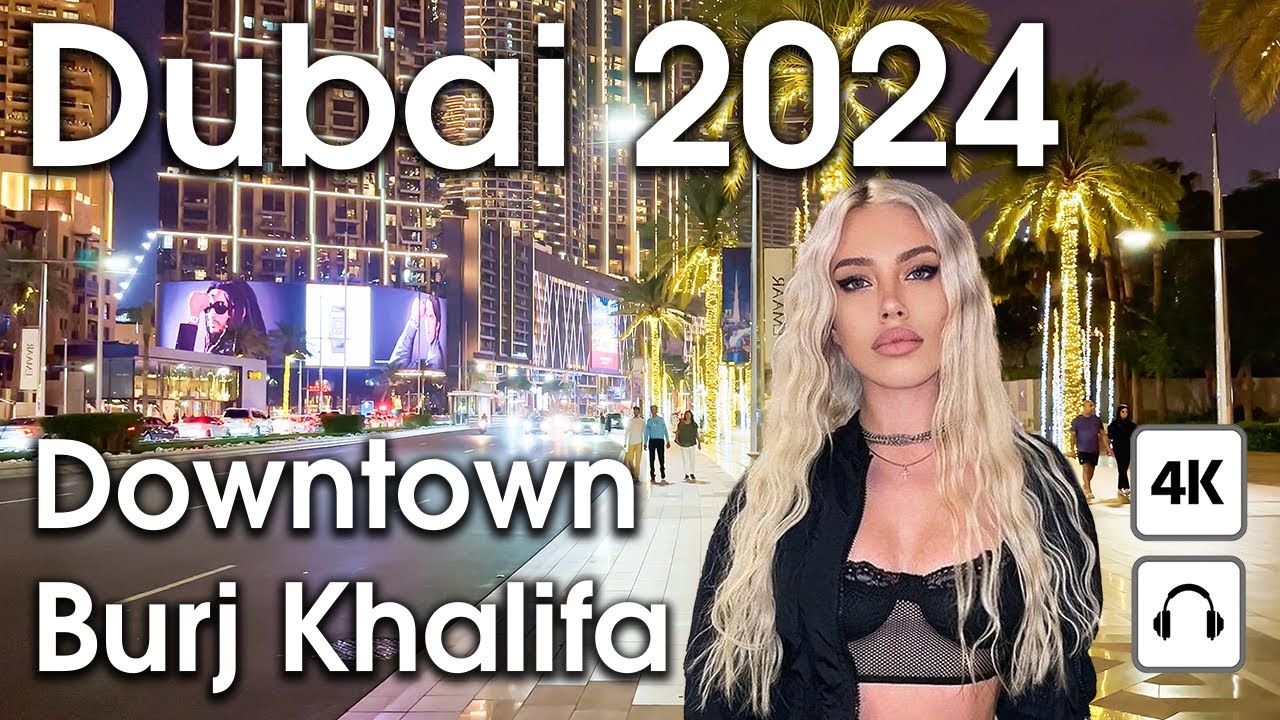 Dubai 🇦🇪 Dubai Marina, Downtown, Burj Khalifa [ 4K ] Walking Tour Compilation