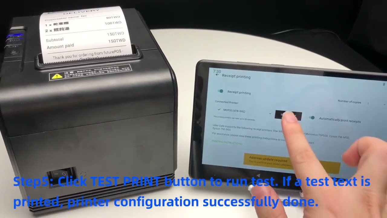 CP Q3X UberEat verson -printing by Lan demo