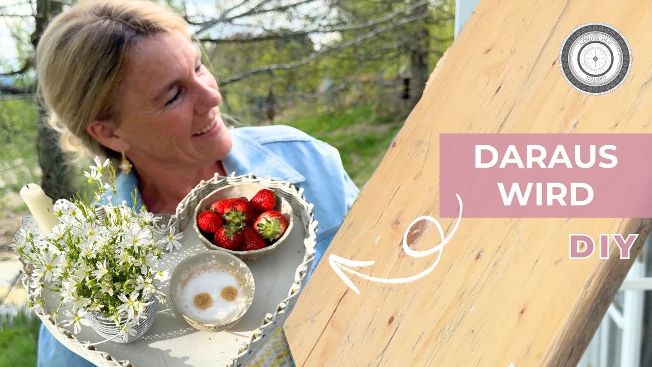 DIY - HERZTABLETT selber machen - GENIALES GESCHENK zum Muttertag - Aus ALTHOLZ wird DEKOTIPP