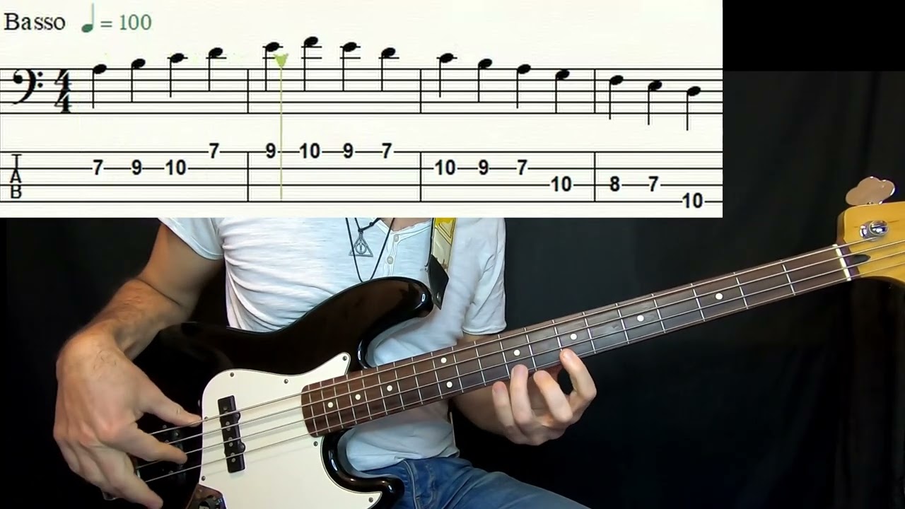 BASS LESSONS 18 - Scala Minore Naturale (le 4 posizioni a mano ferma)