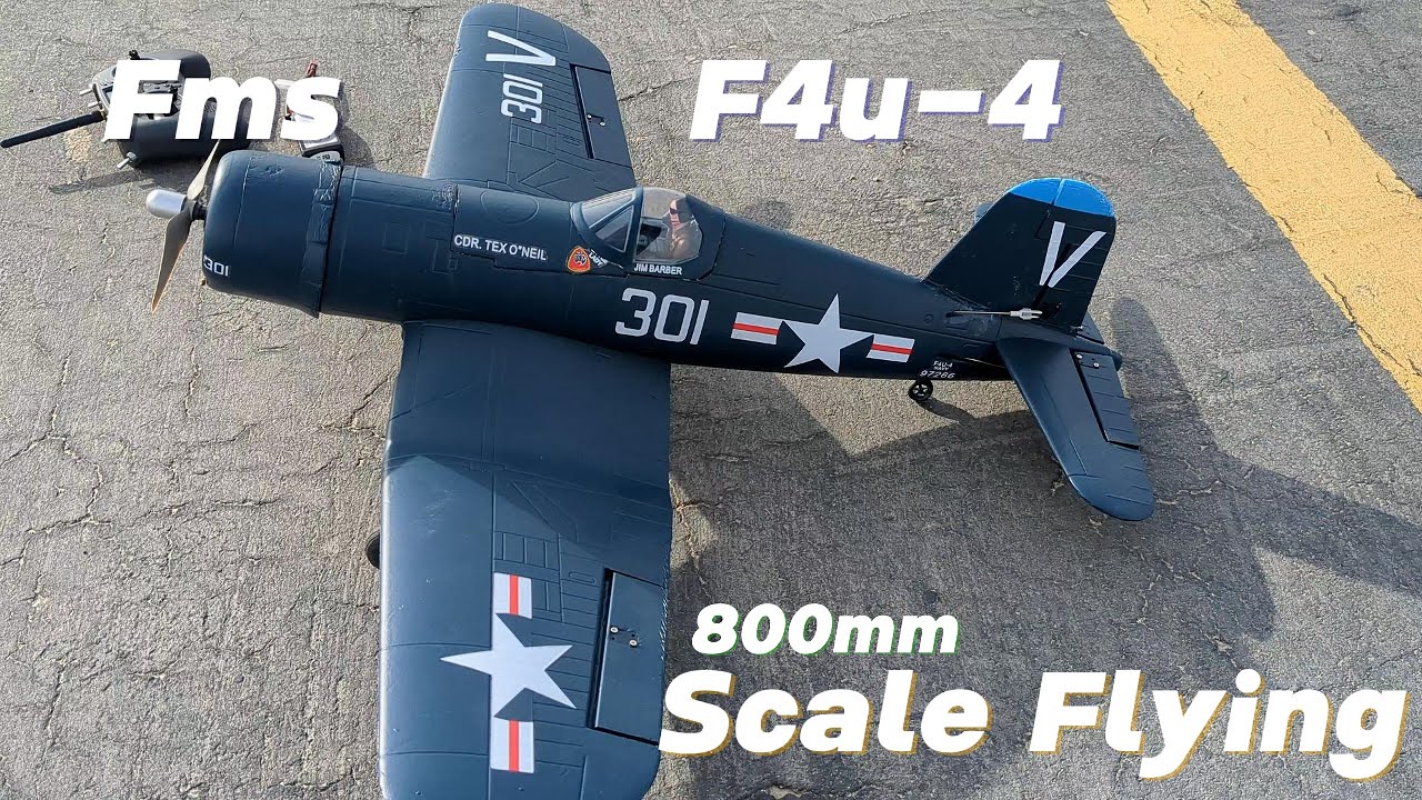 RC Fms F4u Corsair 800mm Scale Flying Fun