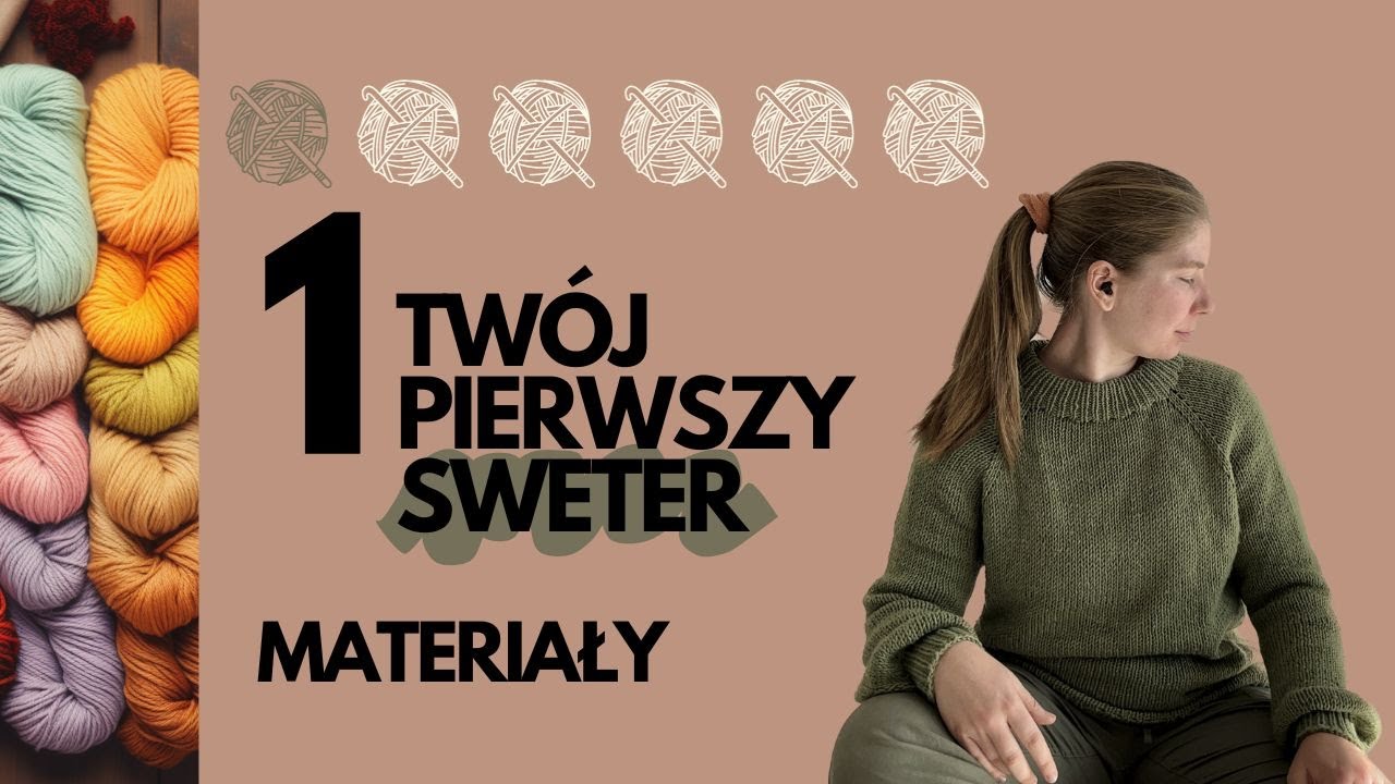 Sweter na drutach krok po kroku * Pierwszy Sweter #1*