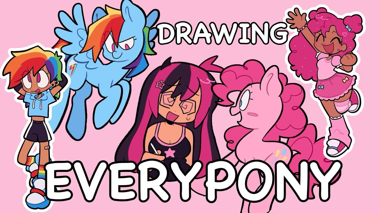 РИСОВАНИЕ 40 ПЕРСОНАЖЕЙ MLP В ЛЮДЬХ ☆