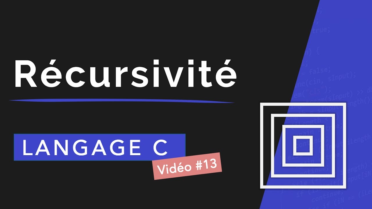 Langage C-13 : R&eacute;cursivit&eacute;