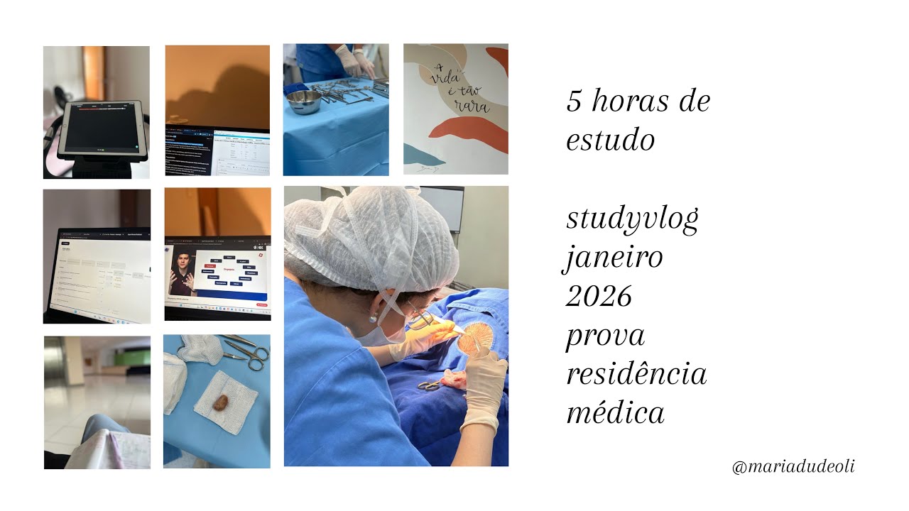 #studyvlog 2: 5 horas de estudo para a prova de residência médica | janeiro 2026