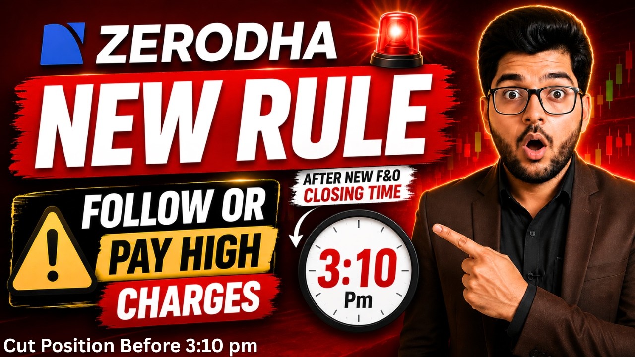 Zerodha New Update After F&O Trading Closing Time Change 🚨 New Rule For Intraday Traders | CAS