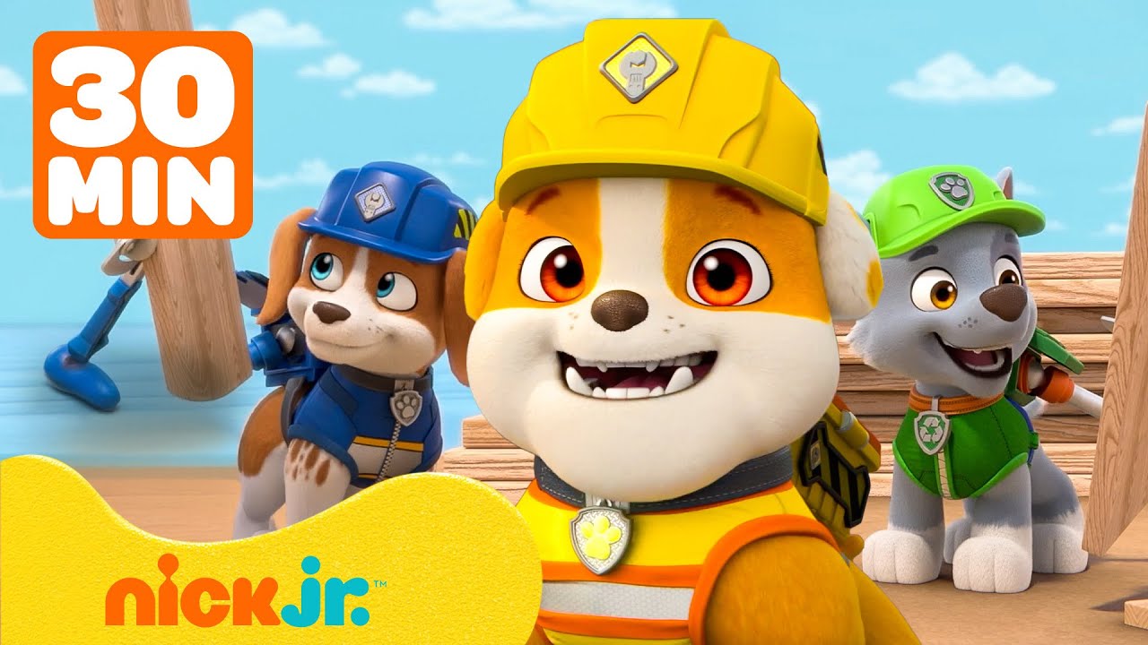 Rubble | Os melhores resgates e amigos do Rubble! 🚧🐾 | Nick Jr. em Português