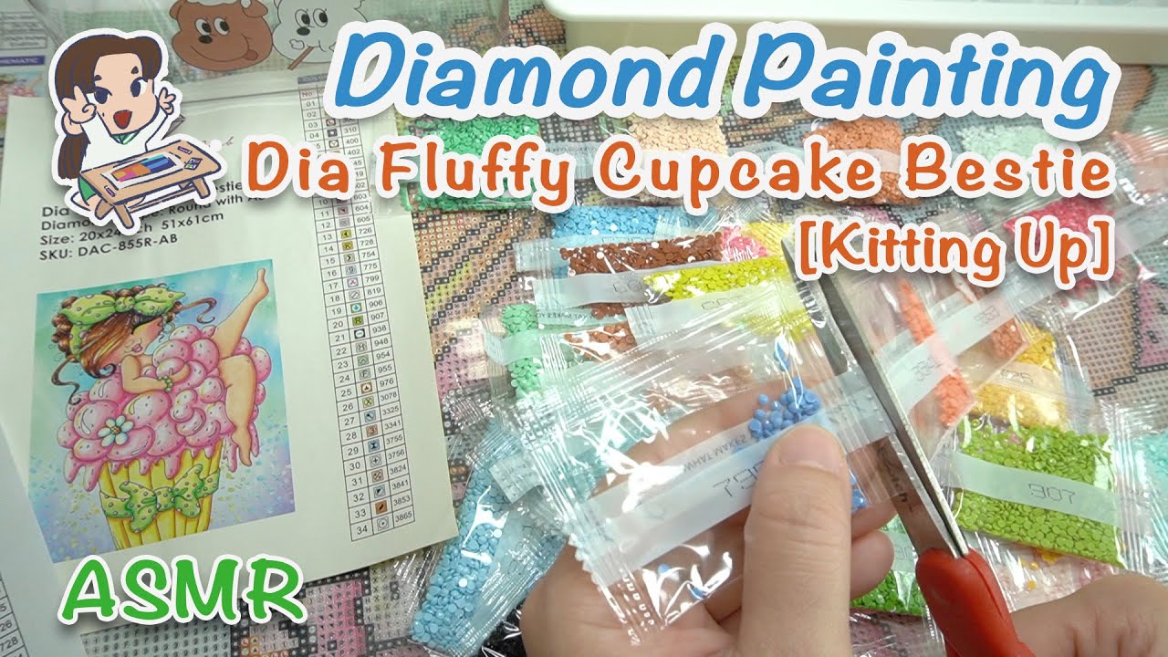 ASMR Diamond Painting [DAC] - Dia Fluffy Cupcake Bestie [Kitting Up]