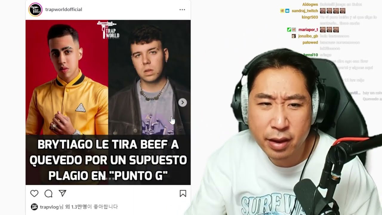 Coreano Loco reacciona 'a la demanda de Brytiago a Quevedo 😱'