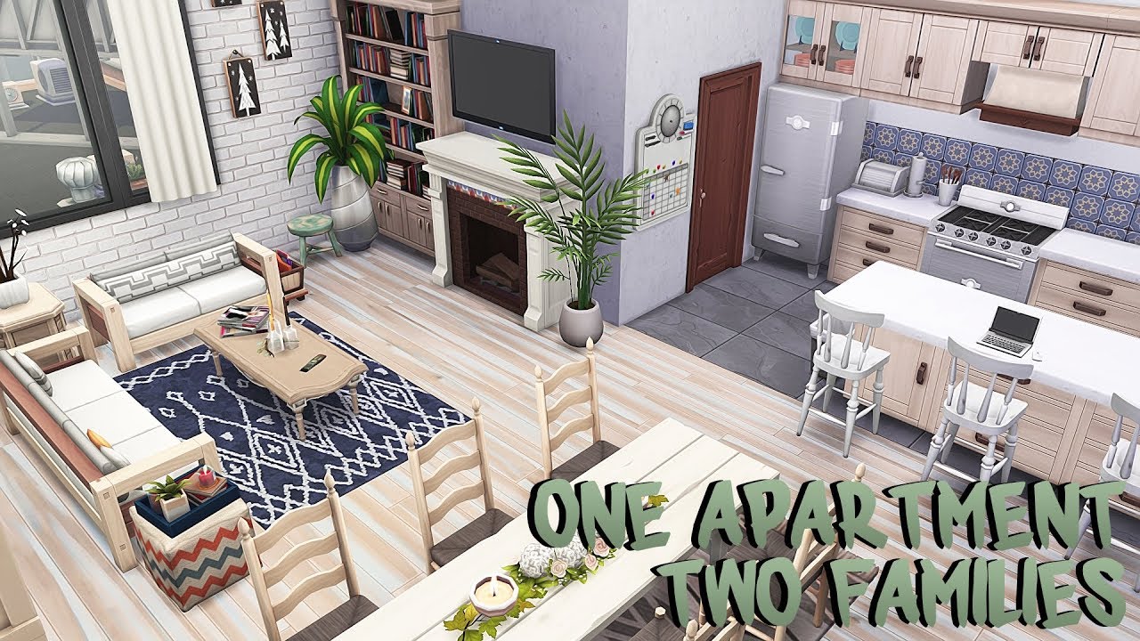 ONE APARTMENT FOR TWO FAMILIES 💕 | The Sims 4 | Apartment Renovation Speed Build