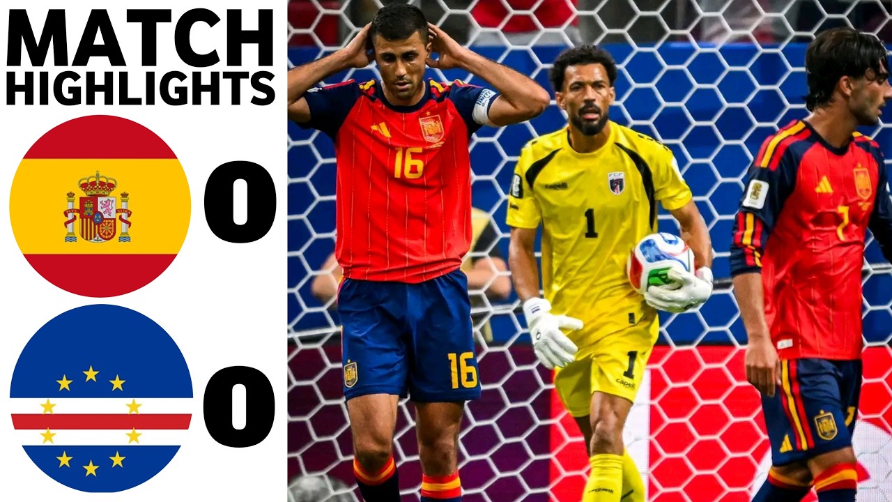 Spain vs Cape Verde 0-0 | World Cup 2026 HIGHLIGHTS | Incredible Goals Tactics Dribbling