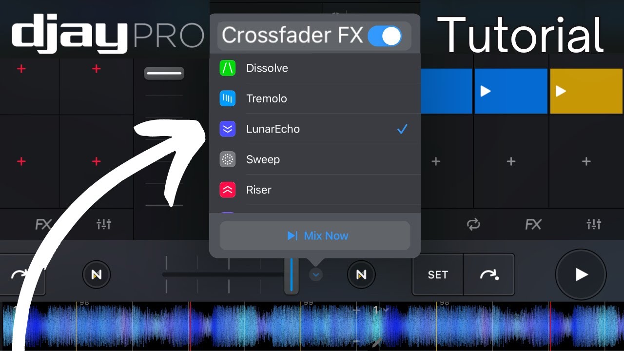 Учебное пособие по кроссфейдеру Djay Pro